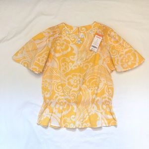 NWT Gymboree Butterfly Sleeves Peplum Top